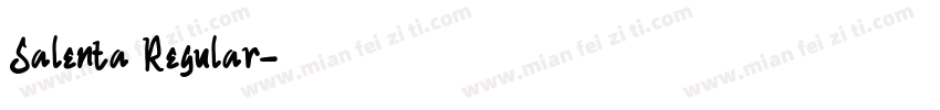 Salenta Regular字体转换